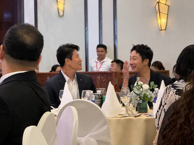 다낭영화제 한국영화의 밤 행사에 참석한 배우 정일우 /안준현 특파원