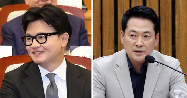 한동훈 무소속 의원-장동혁 국민의힘 대표