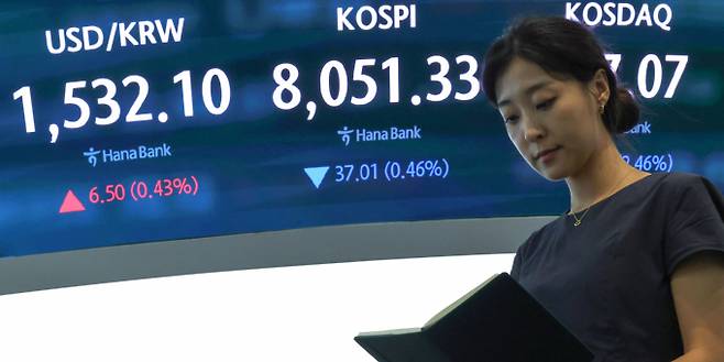 중복상장 규제 이슈, 상장 심사 강화, 일부 대형주 자금 쏠림 현상 등이 IPO 시장 투심을 줄어들게 했다. 사진은 6일 서울 중구 하나은행 딜링룸.  /사진=뉴스1