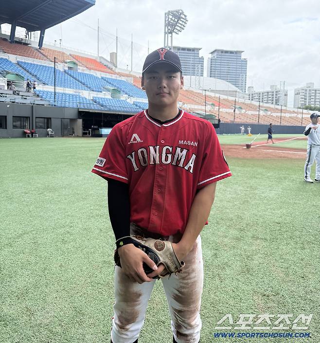 마산용마고 유격수 노민혁. 사진=나유리 기자