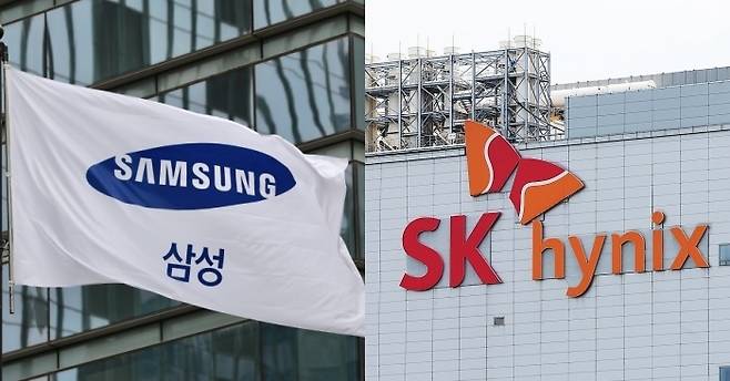 삼성전자와 SK하이닉스. 경향신문 자료사진