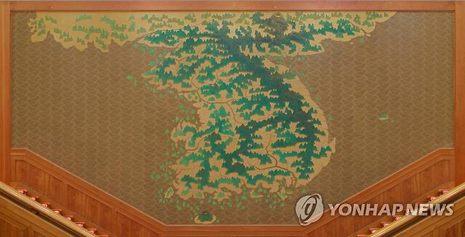 청와대 '금수강산도' [연합뉴스 자료사진]