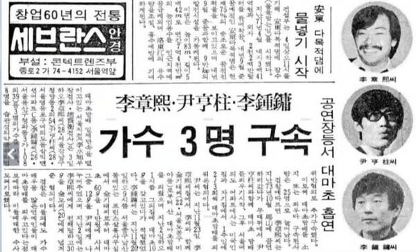 1975년 12월 4일자 경향신문 갈무리