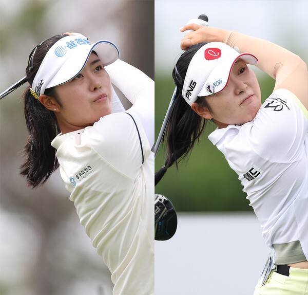 2026년 미국여자프로골프(LPGA) 투어 메이저 골프대회 아문디 에비앙 챔피언십에 출전한 한국여자프로골프(KLPGA) 투어 멤버 서교림, 유현조 프로. 사진제공=KLPGA (사진을 무단으로 사용하지 마십시오.)