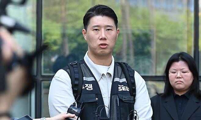 최승호 초기업노조 삼성전자지부 위원장. 뉴시스