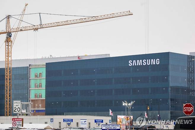 삼성전자 텍사스 테일러 공장 건설 현장 [AFP=연합뉴스 자료사진. 재판매 및 DB 금지]