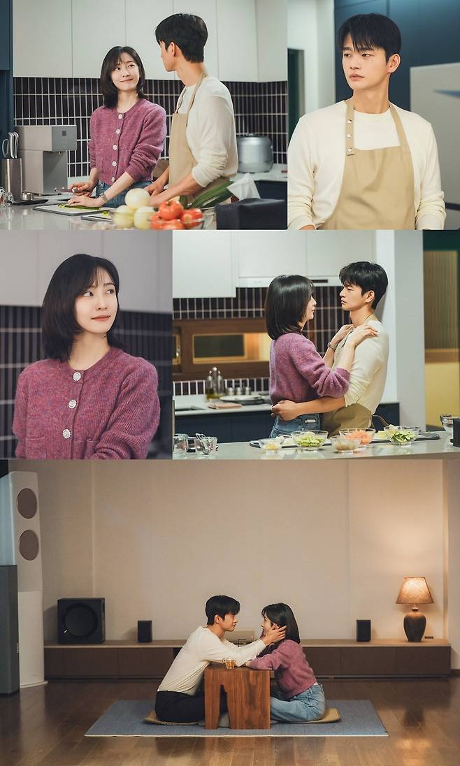 서인국과 박지현이 신혼부부 같은 달콤한 집 데이트를 펼친다./사진제공=tvN