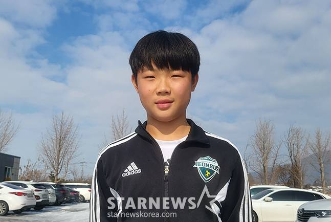 전북 현대 U-15팀 금산중 시절 김예건. /사진=김명석 기자