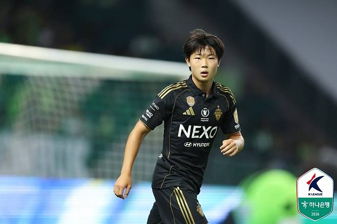 전북 현대 김예건. /사진=한국프로축구연맹 제공