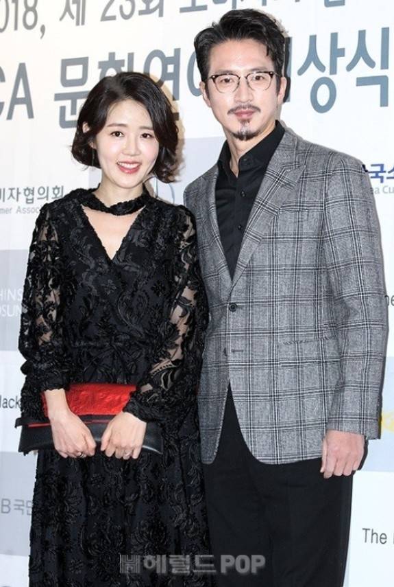 배우 정준호와 아내 이하정. [헤럴드POP]