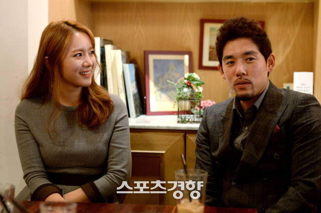 배우 유하나, 전 프로야구 선수 이용규 부부. 스포츠경향DB