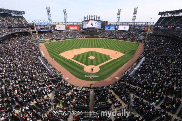 2026시즌 MLB 오프닝 데이 경기가 열린 시카고 화이트삭스 홈 구장 레이트 필드 전경. 올해 4월 3일 화이트삭스와 토론토 블루제이스전이 열렸다./게티이미지코리아
