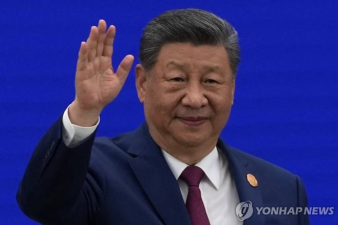 상하이에서 열린 '2026 세계인공지능대회' 개막식 참석한 시진핑 중국 국가주석 [EPA=연합뉴스. 재판매 및 DB금지]