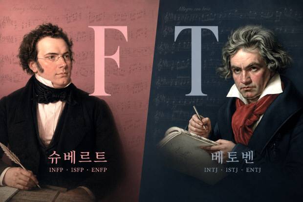 공연 ‘MBTI로 만나는 클래식 작곡가의 두 세계’ 이미지컷. /AI생성 이미지