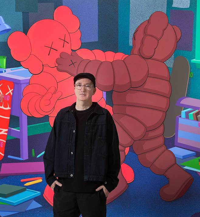 미국 브루클린을 기반으로 활동하는 작가 카우스(KAWS).      스페이스K 서울 제공