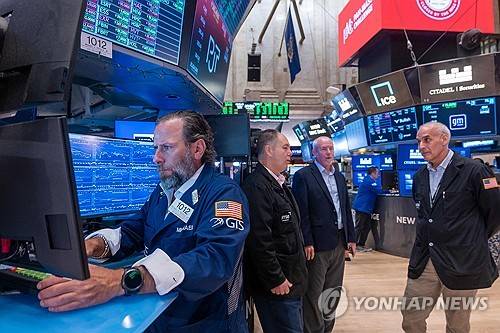21일(현지시간) 뉴욕증권거래소(NYSE) [AFP=연합뉴스 제공]