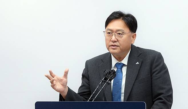기자간담회 하는 조상호 세종시장 [세종시 제공. 재판매 및 DB 금지]