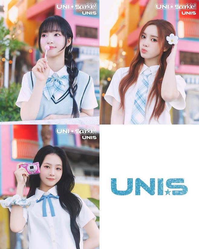 Ahead of the release of their first Japanese mini-album, UNI☆Sparkle!, the group UNIS has raised anticipation by unveiling school-themed concept photos that capture a refreshing, teen-like vibe. The members created a lively and carefree atmosphere, as if they were on a school trip, by styling themselves in school uniforms and using various props.UNI is currently engaged in active promotional activities ahead of their official debut in Japan. On the 17th, they garnered attention from local fans by pre-releasing the audio and music video for GimmeSummer☆, the title track of their first Japanese mini-album.UNISs first Japanese mini-album, UNI☆Sparkle!, is scheduled for official release on the 31st via major online music platforms.