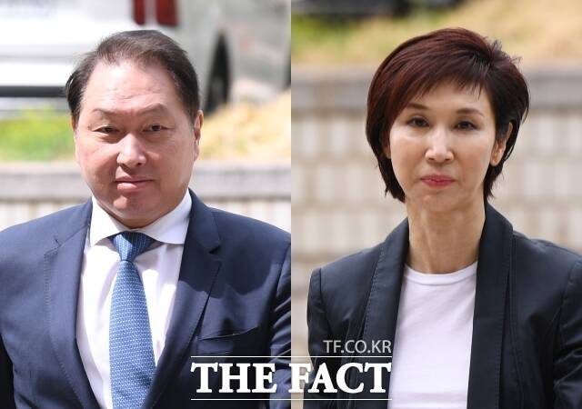 최태원 SK그룹 회장이 노소영 아트센터 나비관장에게 이혼에 따른 재산분할로 9440억원을 지급해야한다는 파기환송심 판단이 나왔다. /이새롬 기자