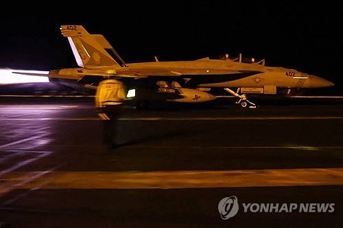 이란 공습을 위해 출격하는 미군 전투기 [미 중부사령부/AFP=연합뉴스 자료사진 제공]