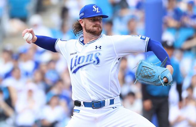 KBO 데뷔전을 치른 페덱. /사진=삼성 라이온즈
