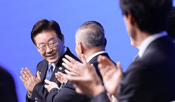 이재명 대통령이 샌프란 AI 서밋에 참석하고 있다. 사진=연합뉴스