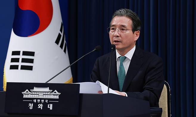 김용범 정책실장. 청와대사진기자단