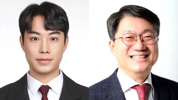 최영중 전 국민의힘 청주시의원(왼쪽)과 김진모 전 국민의힘 청주서원 당협위원장