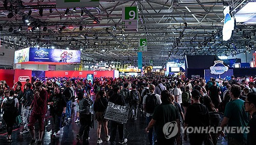 독일 쾰른메세에서 열린 '게임스컴 2025' 3일차 행사장 전경. 연합뉴스