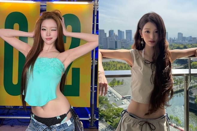 빌리 츠키, 아이브 장원영 /사진=인스타그램