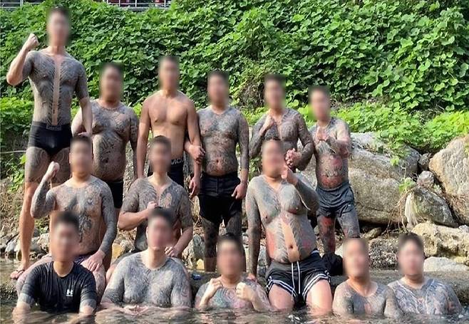 2024년 동대문파 조직원들의 단합대회 사진. 서울경찰청 제공
