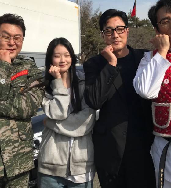 (왼쪽부터) 윤경호, 서수민, 소지섭, 최대훈 /사진=소지섭 SNS