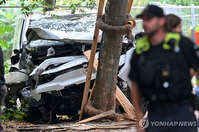 범행에 쓰인 차량 [AFP=연합뉴스. 재판매 및 DB 금지]