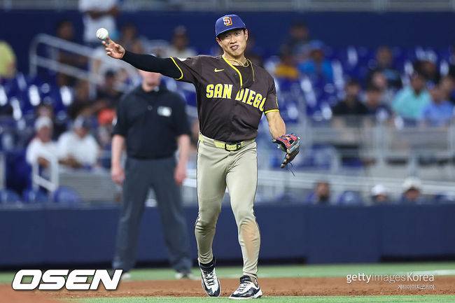 [사진] 샌디에이고 송성문 ⓒGettyimages(무단전재 및 재배포 금지)