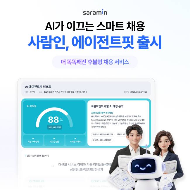 사람인이 AI 에이전트 서비스 '에이전트핏(Agent Fit)'을 출시했다. (사람인 제공)