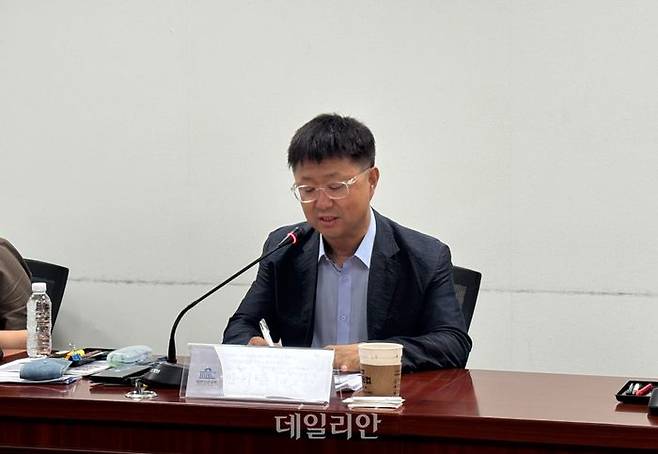 안기종 한국환자단체연합회 대표가 29일 서울 여의도 국회의원회관에서 열린 토론회에서 발언하고 있다. ⓒ데일리안 김효경 기자