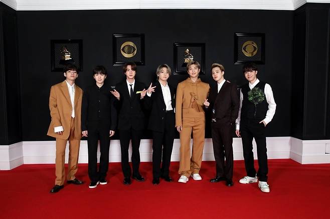 BTS at the 2021 Grammy Awards / BIGHIT MUSIC (HYBE)