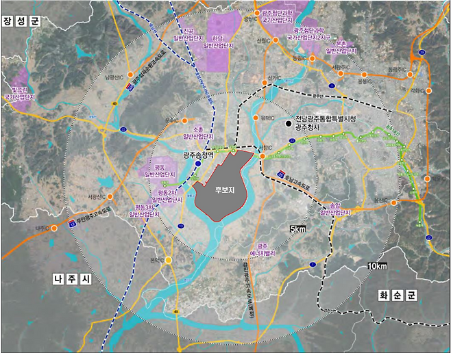 호남권 반도체 첨단 국가산업단지 위치도. 사진 제공=한국토지주택공사