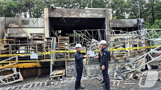 한화에어로스페이스 폭발 현장. (고용노동부 제공. 재판매 및 DB금지) 2026.6.1 ⓒ 뉴스1