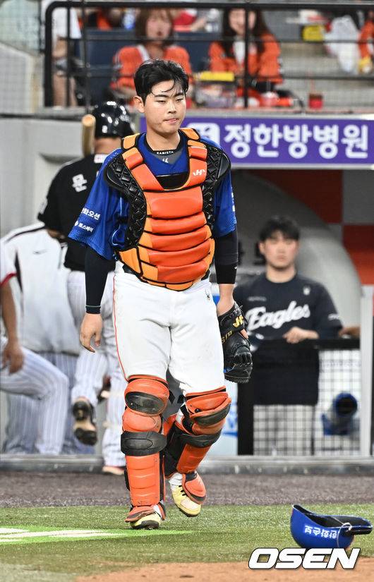[OSEN=박준형 기자] 한화 허인서 2026.07.26  / soul1014@osen.co.kr