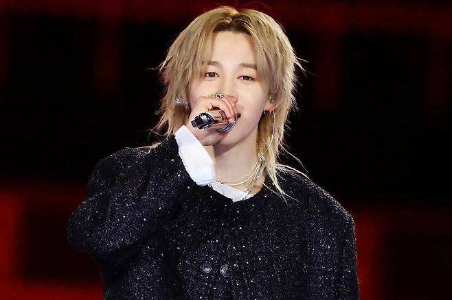북중미 월드컵 결승전 하프타임 공연 그룹 방탄소년단(BTS)의 멤버 지민. 연합뉴스&nbsp;