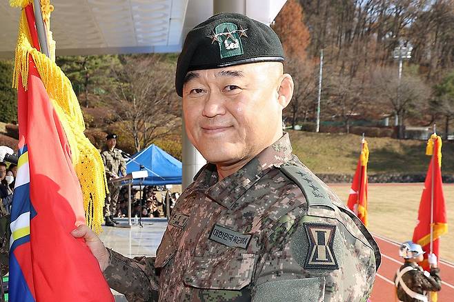 국방부, '실탄 미장착'·'美무인기 소동' 1군단장 직무배제 (서울=연합뉴스) 국방부가 최근 최전방 실탄 미장착, 미군 무인기 오인 소동 등 논란과 관련, 한기성 육군 1군단장(중장)을 3일부로 직무배제 조치했다고 밝혔다. 2026.8.3 [육군 1군단 제공. 재판매 및 DB 금지] photo@yna.co.kr