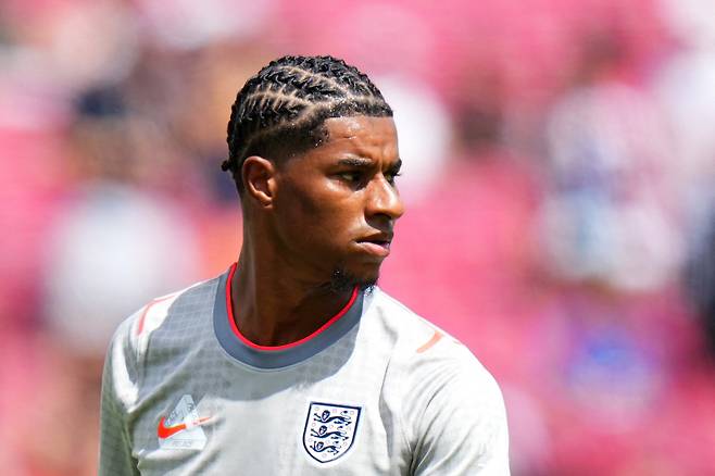 TAMPA, FLORIDA - JUNE 06: Marcus Rashford #11 of England looks on prior to the international friendly match between England and New Zealand at Raymond James Stadium on June 06, 2026 in Tampa, Florida.   Rich Storry/Getty Images/AFP (Photo by Rich Storry / GETTY IMAGES NORTH AMERICA / Getty Images via AFP)<저작권자(c) 연합뉴스, 무단 전재-재배포, AI 학습 및 활용 금지>