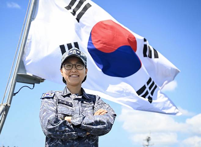 해군은 오는 5일 대형수송함 독도함(LPH, 1만4500톤급)에서 배선영 대령의 함장 취임식을 거행한다고 밝혔다. [해군 제공]