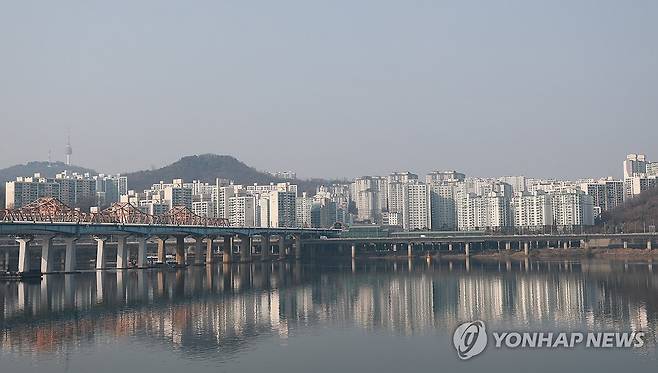 서울 한강벨트 일대 아파트 모습 [연합뉴스 자료사진]