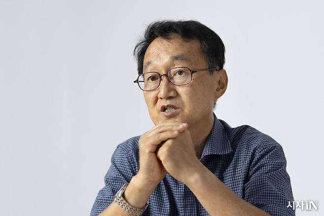정승일 박사(생산과포용금융연구회 부회장)는 기업·노동자·국가 간 관계 설정이 ‘AI 국가경쟁력’을 좌우한다고 말했다.ⓒ시사IN 이명익