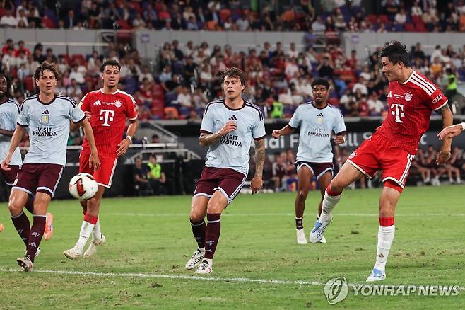 김민재의 골 장면 [AFP=연합뉴스]