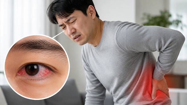 원인 불명의 포도막염이 반복된다면 척추 염증 질환의 신호일 수 있다 | 출처: ChatGPT 생성