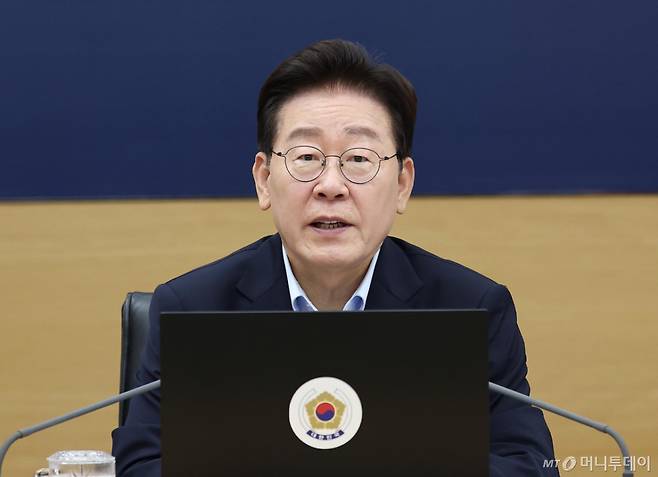 [세종=뉴시스] 조성봉 기자 = 이재명 대통령이 11일 정부세종청사에서 열린 국무회의에서 발언하고 있다. (청와대통신사진기자단) 2026.08.11. suncho21@newsis.com /사진=