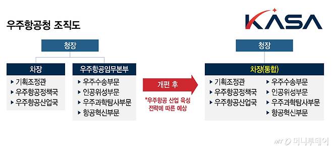 우주항공청 조직도/그래픽=김지영